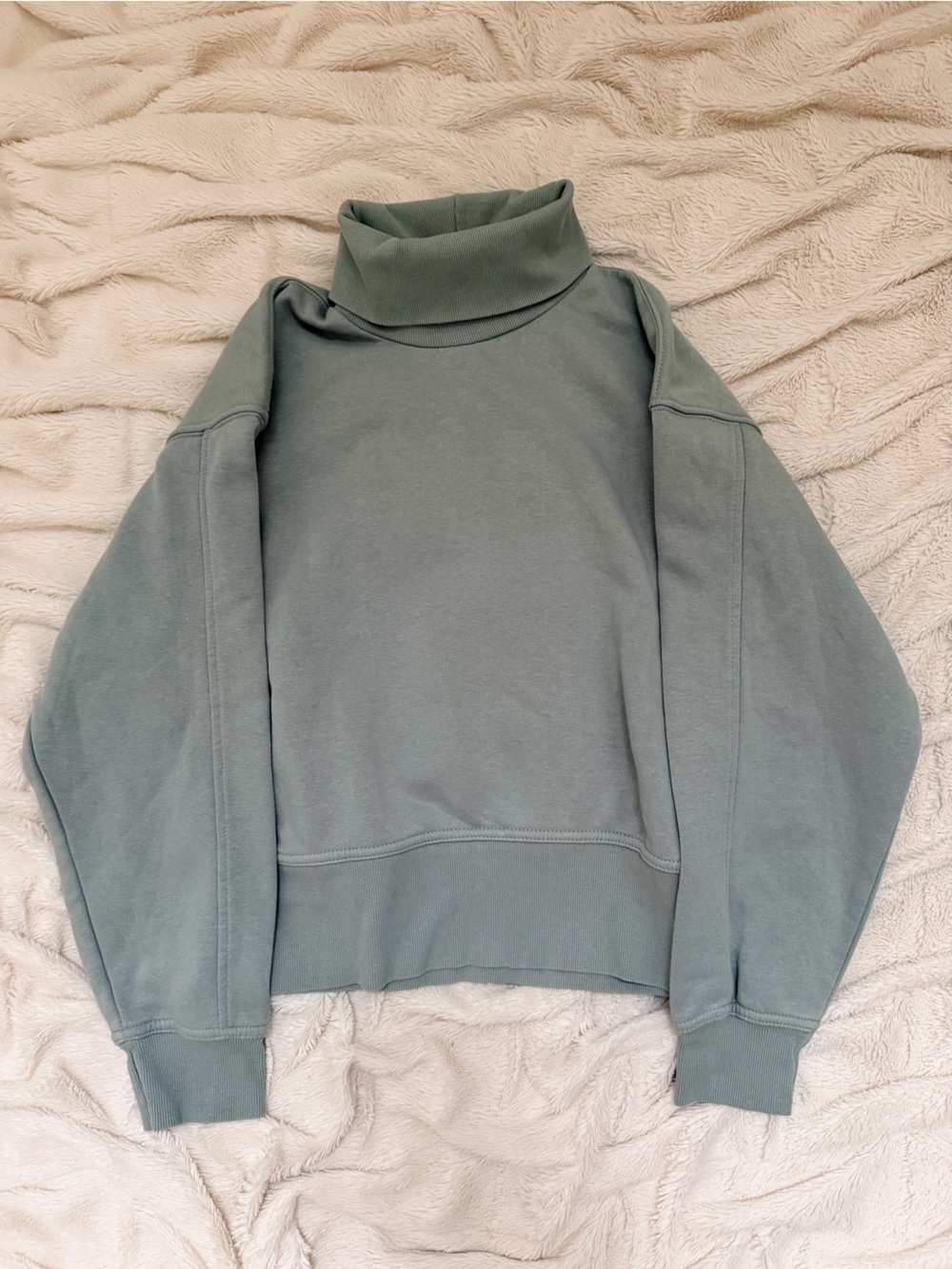 Zara turtleneck sweatshirt sage green Sz S women’s